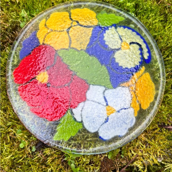 Pansies, Infused Multi Colored Glass 
by PEGGY KARR - Picture 3 of 3